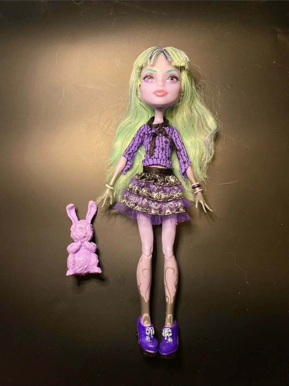 Monster High Twyla 13 Wishes Generation 1 G1 with pet and student diary